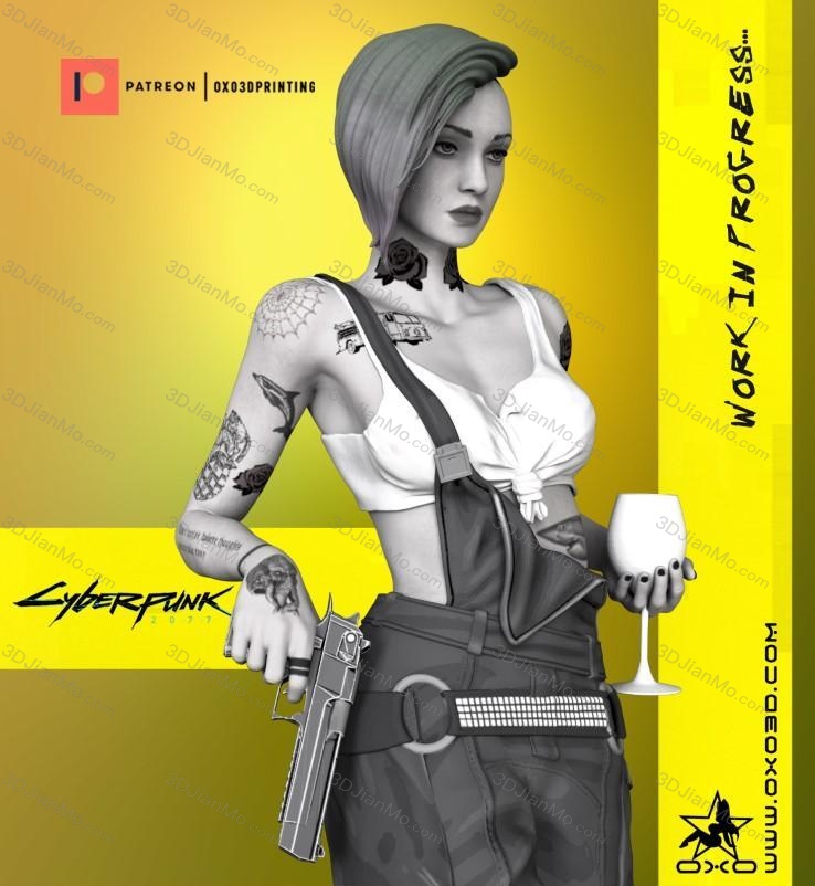 OXO3D 赛博朋克 朱迪·阿尔瓦雷兹