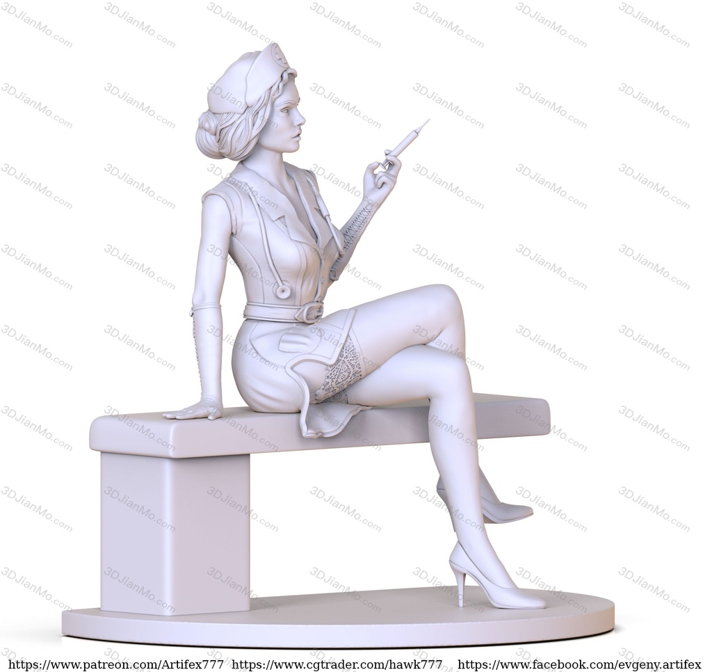 Artifex3d 穿着短衣的女医生