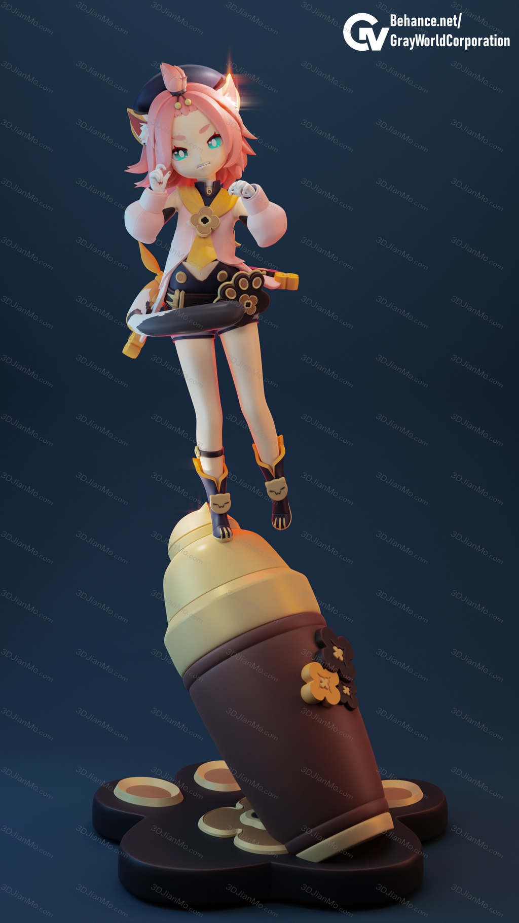 GrayWorld 原神 调酒师 迪奥娜