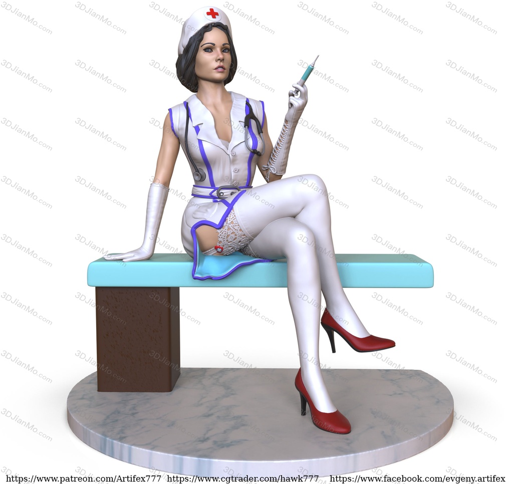 Artifex3d 穿着短衣的女医生