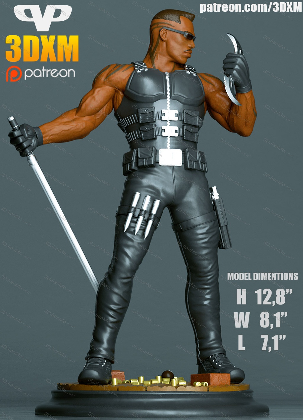 Sanix3d 漫威 刀锋战士