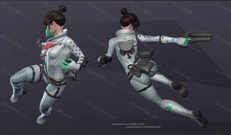 Dinamuuu 3D apex英雄 刺客恶灵