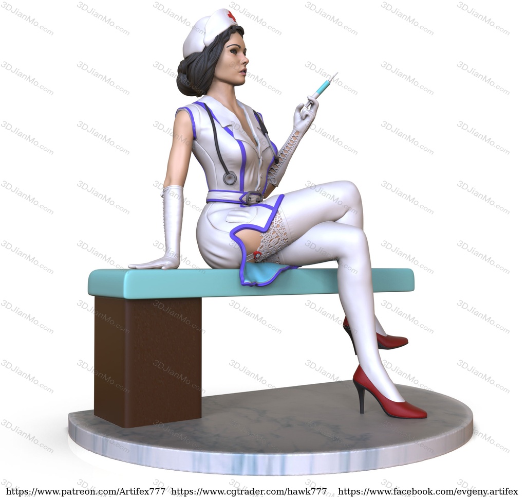 Artifex3d 穿着短衣的女医生