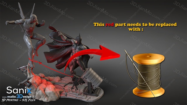 Sanix3d 漫威 蝙蝠侠和钢铁侠