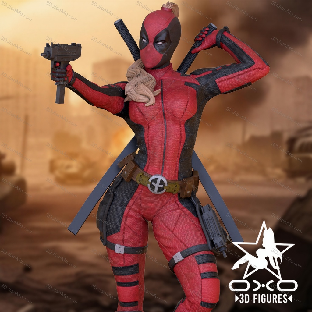 OXO3D 漫威 死侍女士