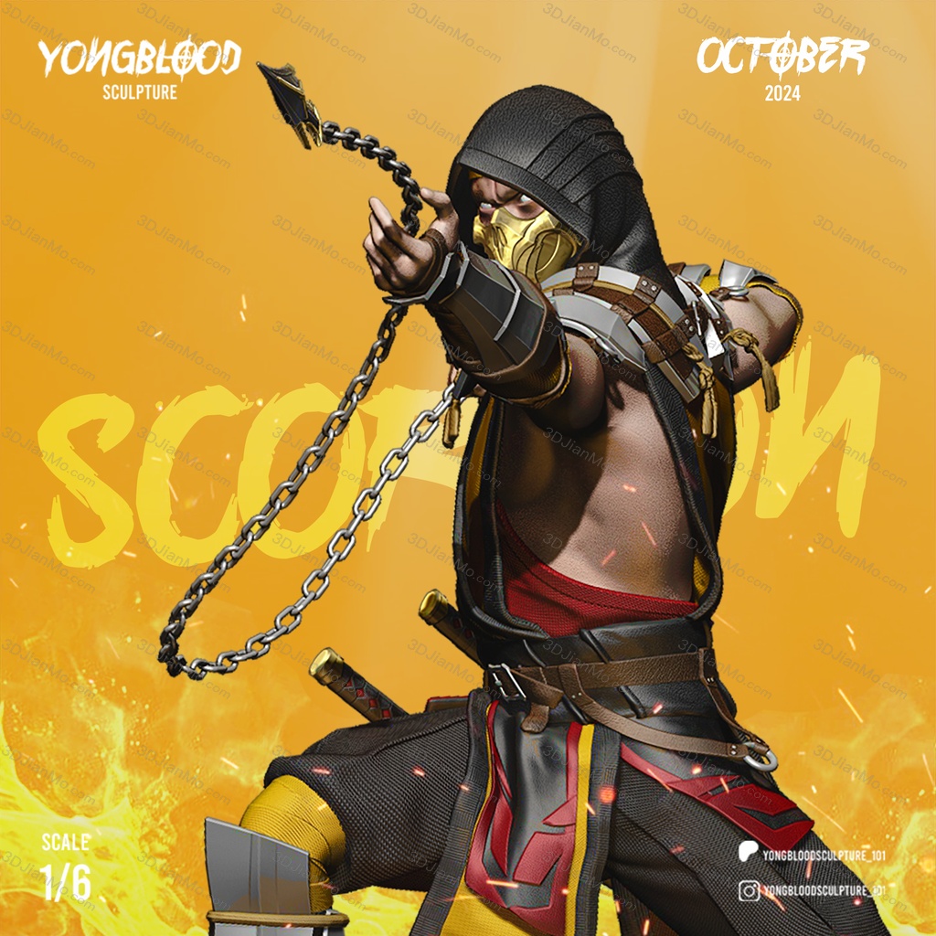 Yongblood Sculpture 真人快打 蝎子