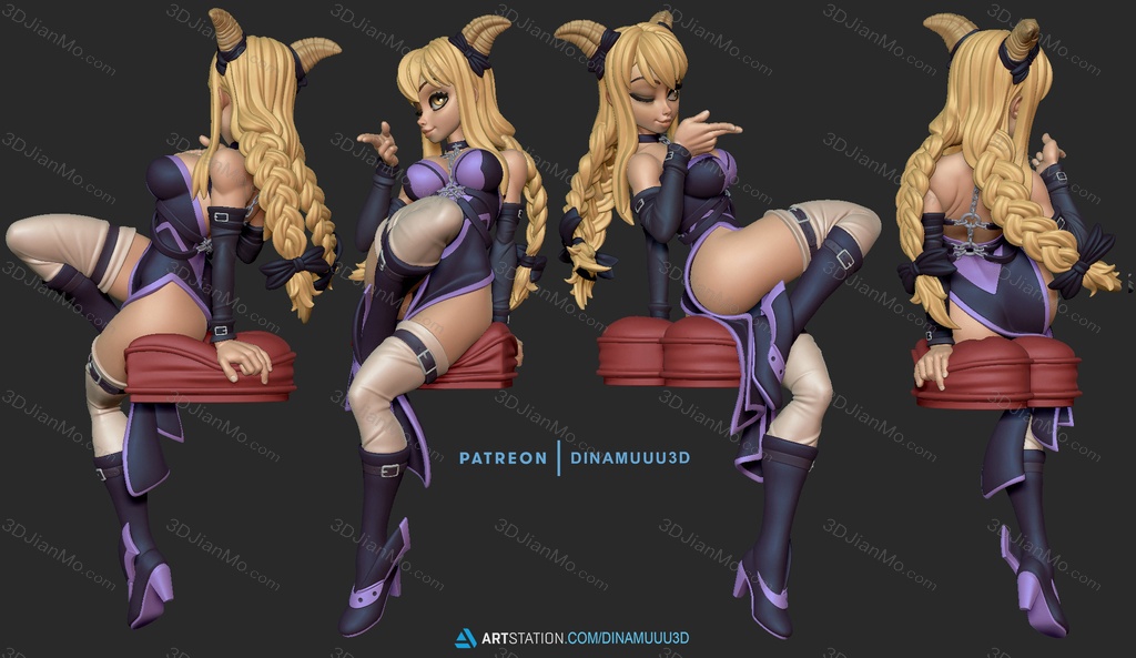 Dinamuuu 3D 妖精的尾巴 露西·哈特菲利亚