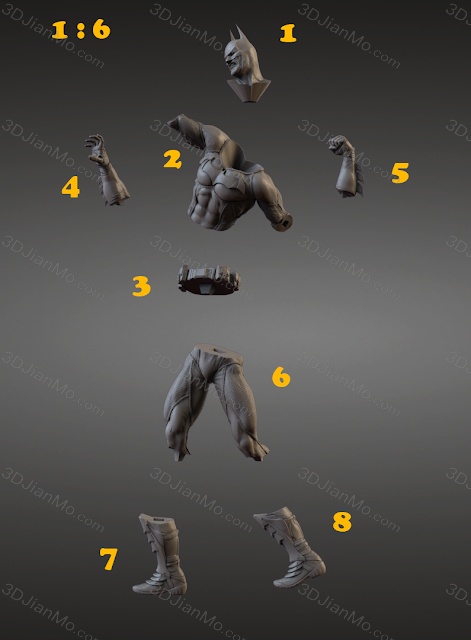 Sanix3d 漫威 蝙蝠侠和钢铁侠