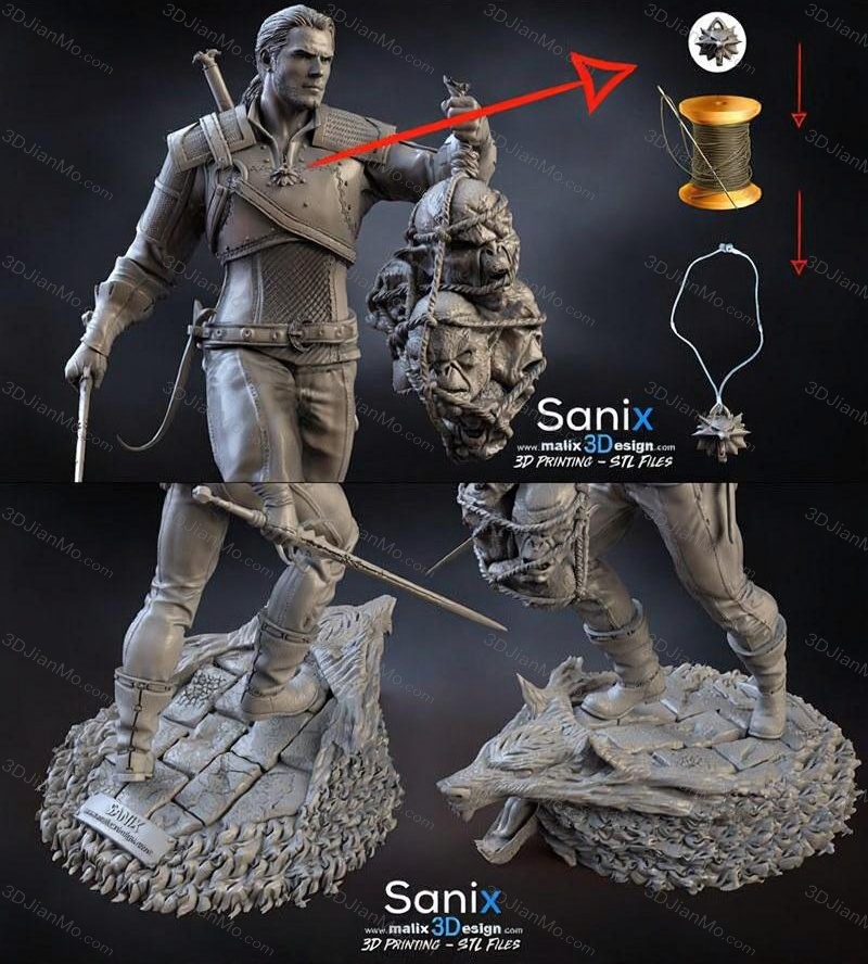 Sanix3d 猎魔人 杰洛特