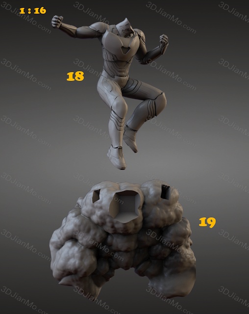 Sanix3d 漫威 蝙蝠侠和钢铁侠