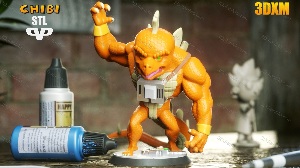 Chibi STL 漫威 恐龙人斯特格隆