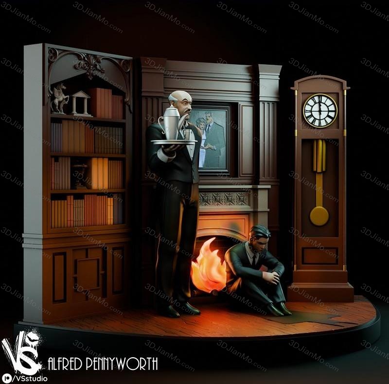 DC漫画 阿尔弗雷德和布鲁斯