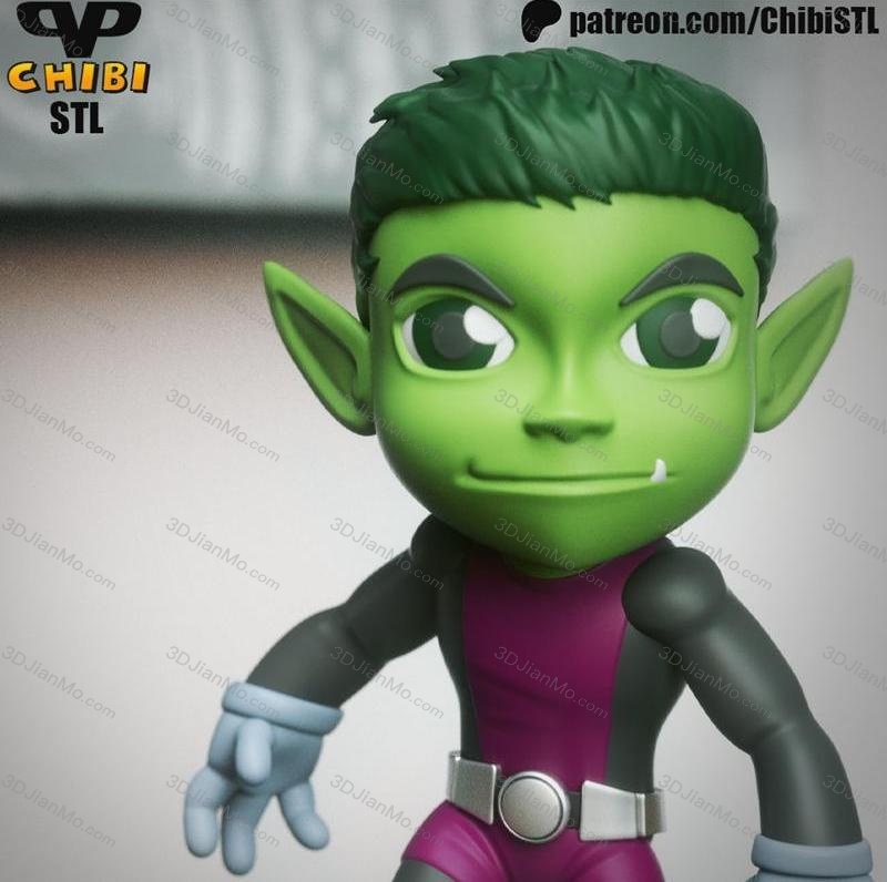 Chibi STL DC漫画 野兽男孩