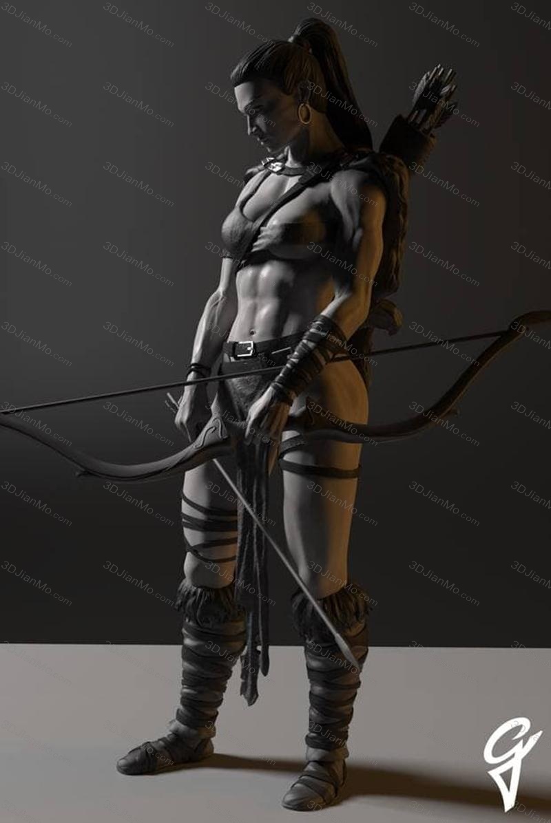 Gsculpt 野蛮人弓箭手卢塔尼亚