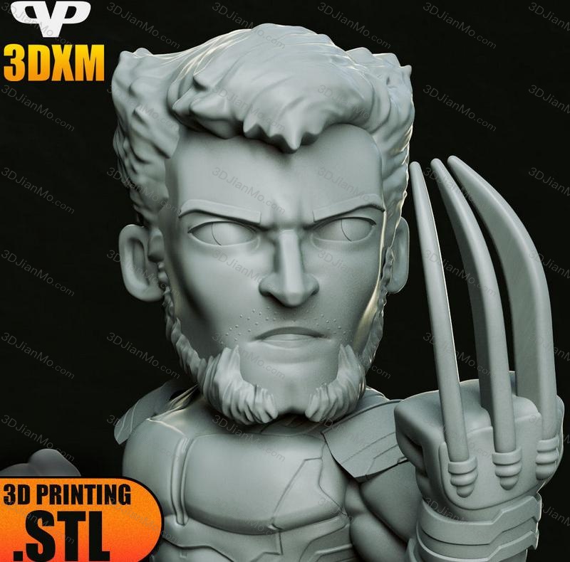 Chibi STL 漫威 金钢狼