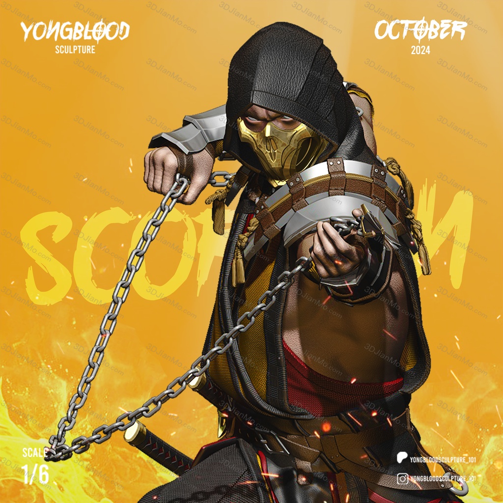 Yongblood Sculpture 真人快打 蝎子