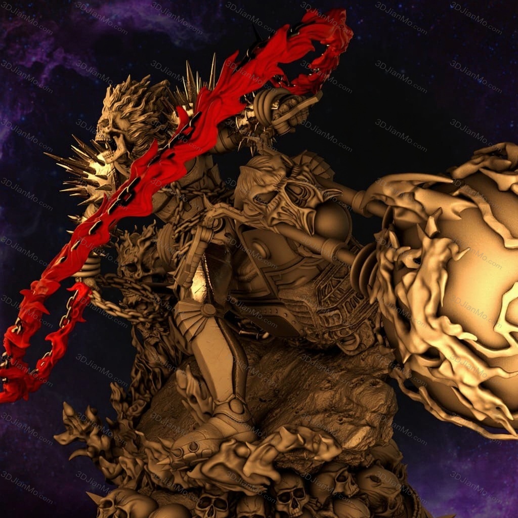 3DWicked 漫威 恶灵骑士 灵魂战车