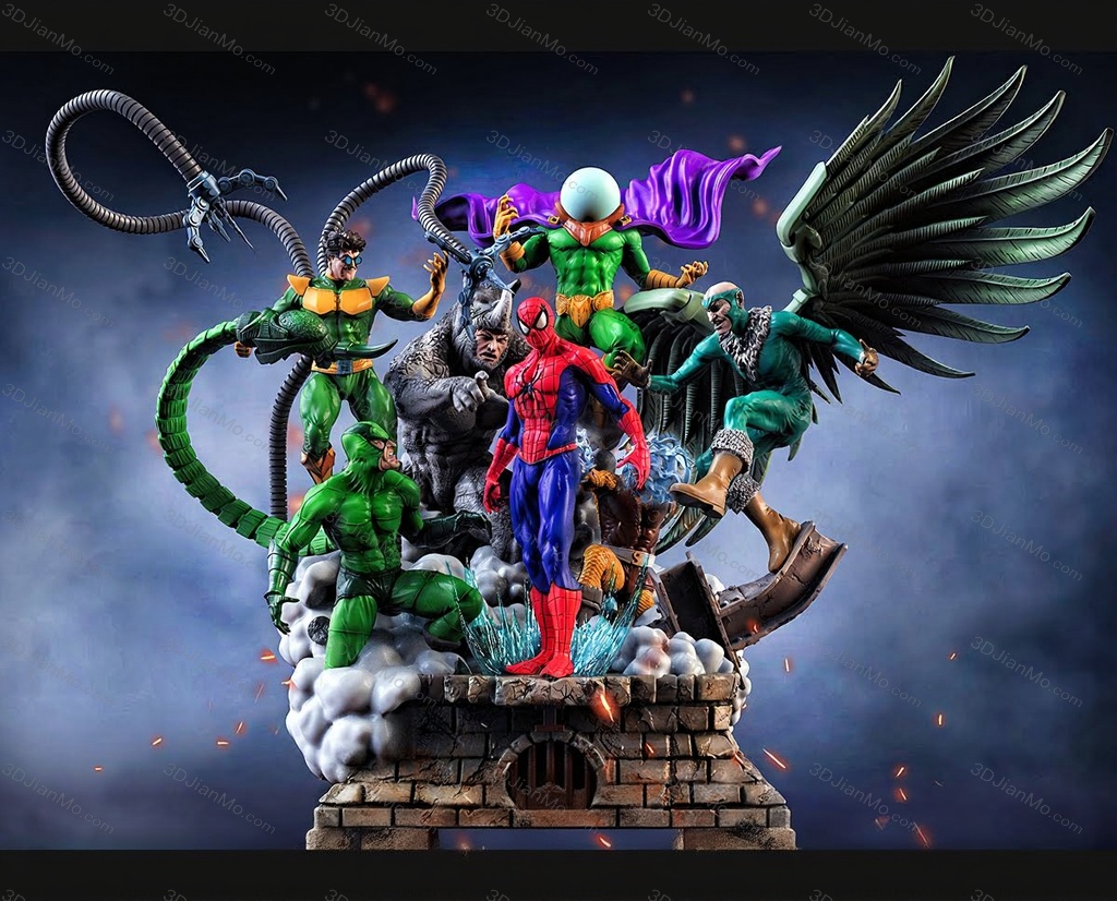 Sanix3d 漫威 蜘蛛侠全家福