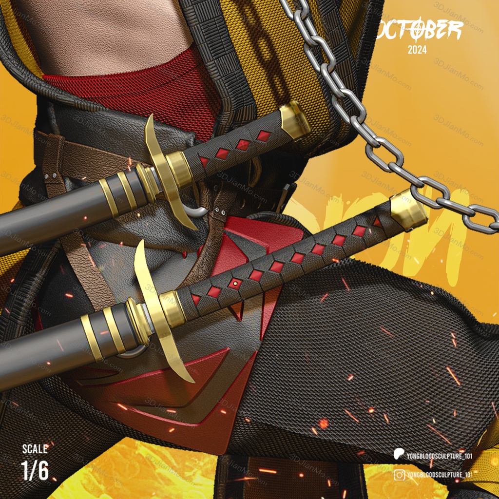 Yongblood Sculpture 真人快打 蝎子