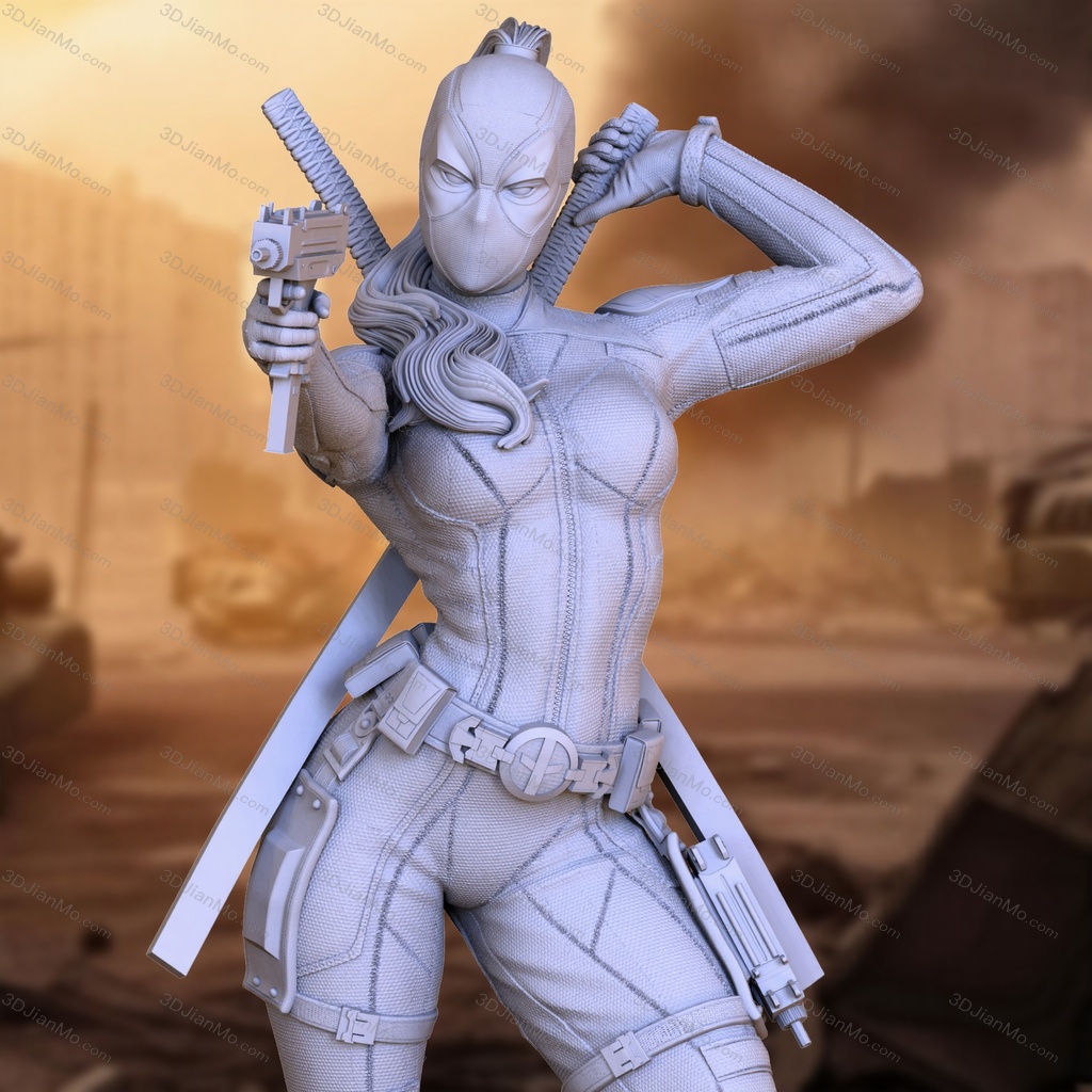 OXO3D 漫威 死侍女士