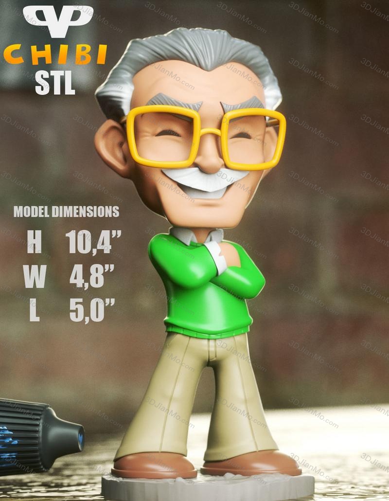 Chibi STL 漫威 斯坦·李