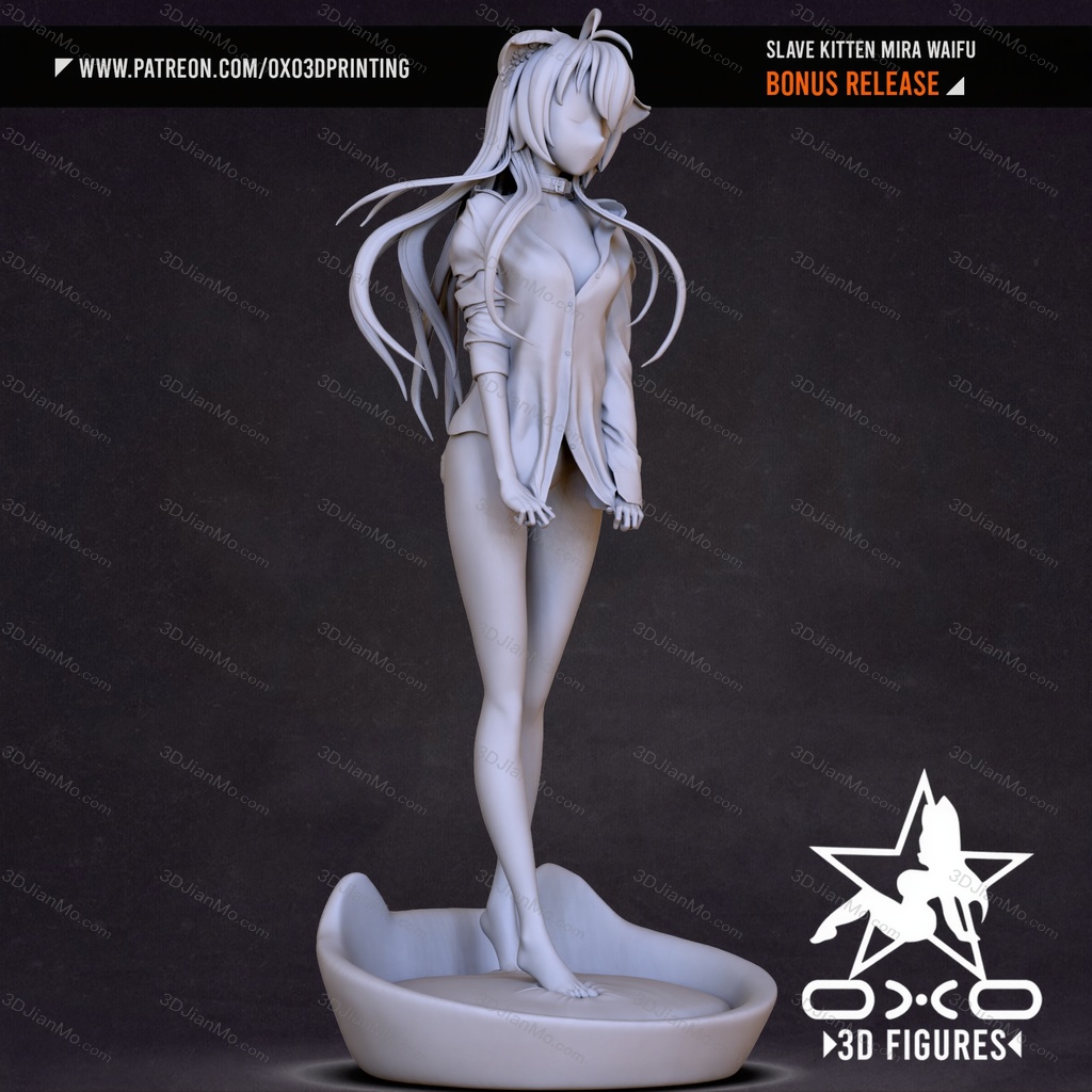 OXO3D 我家猫猫是可爱的女孩子 黄豆粉