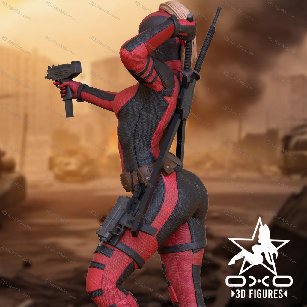 OXO3D 漫威 死侍女士