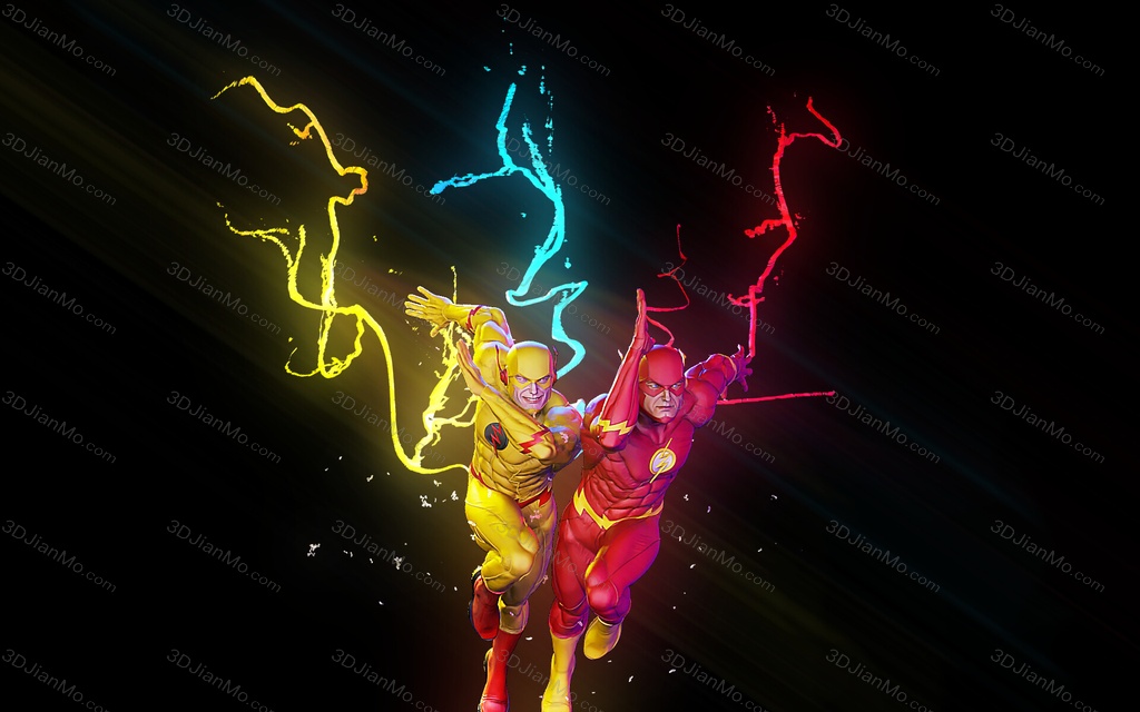 DC漫画 闪电侠和逆闪电