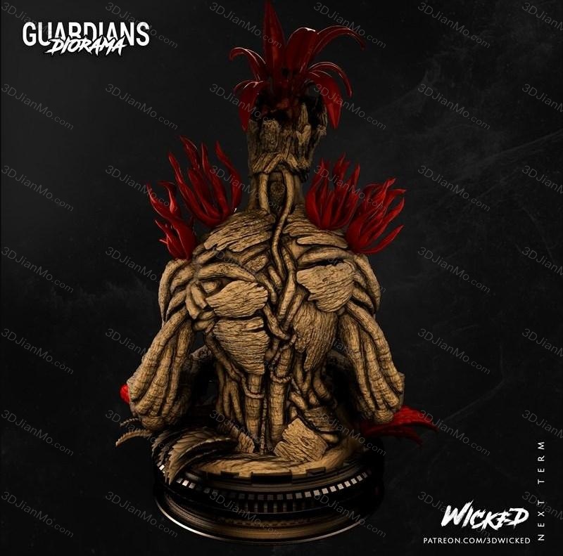 3DWicked 漫威 银河护卫队 树人格鲁特