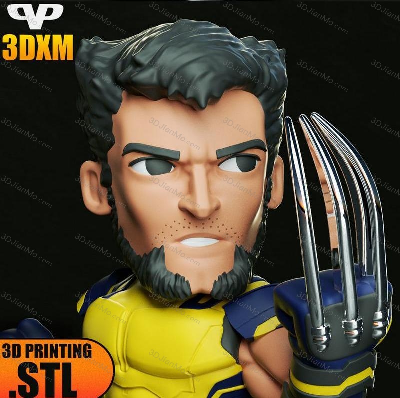 Chibi STL 漫威 金钢狼