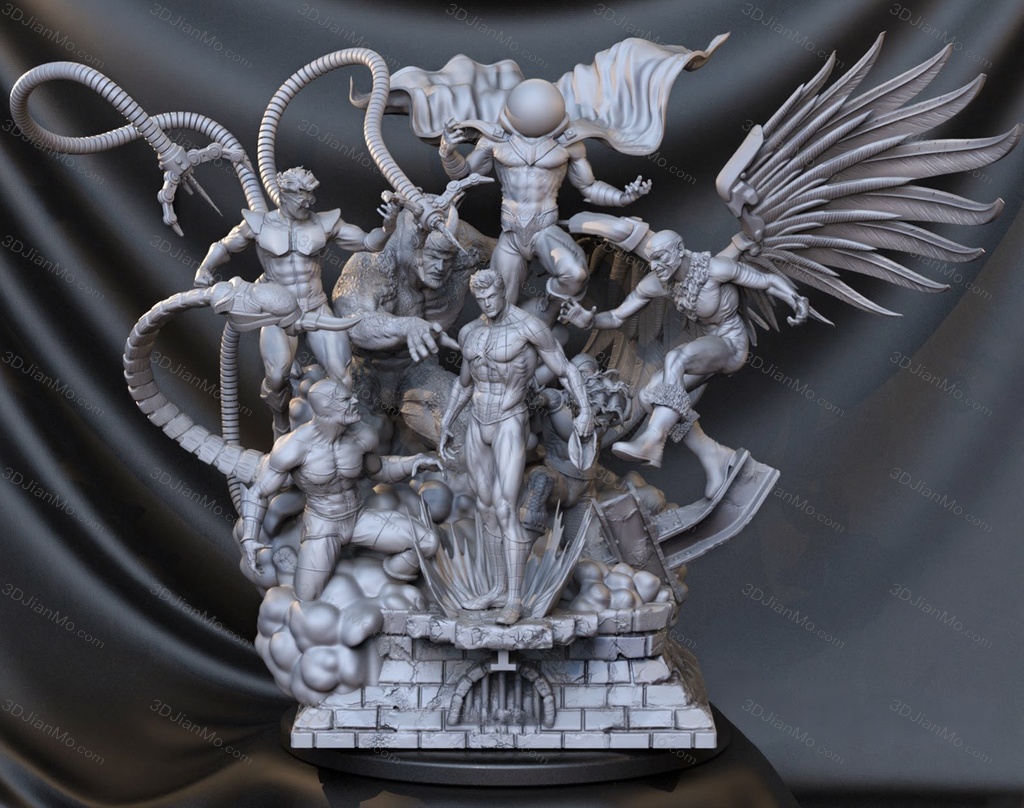 Sanix3d 漫威 蜘蛛侠全家福