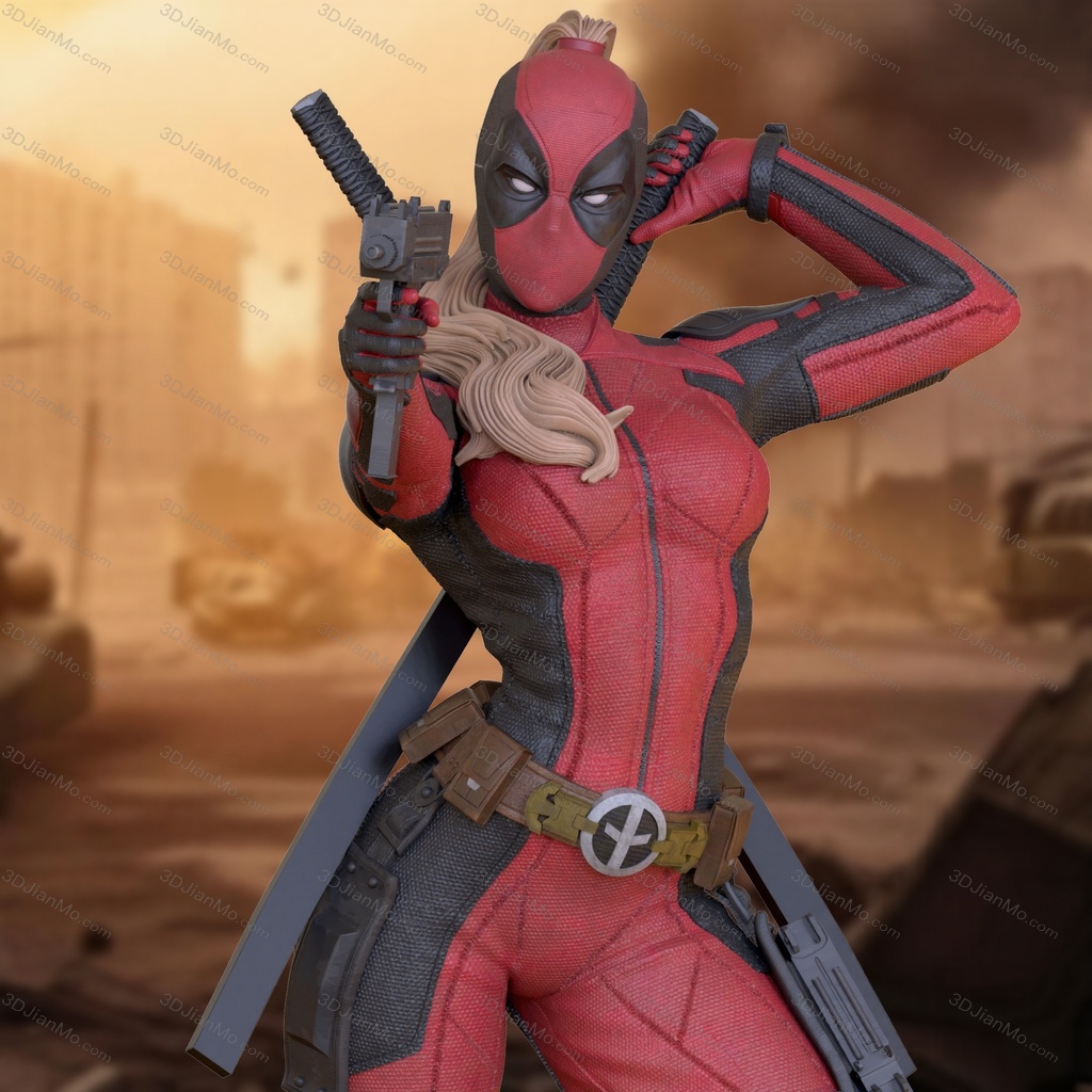 OXO3D 漫威 死侍女士