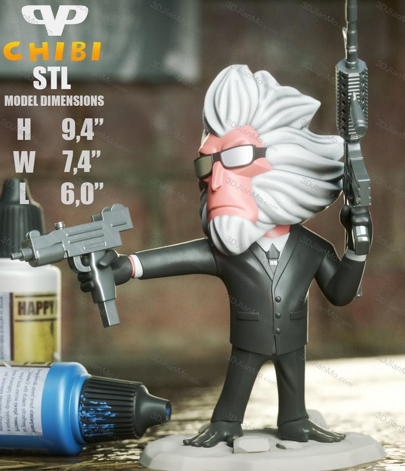 Chibi STL 漫威 杀手猴