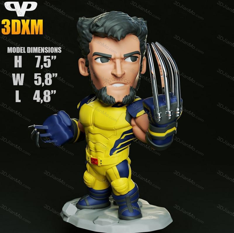 Chibi STL 漫威 金钢狼