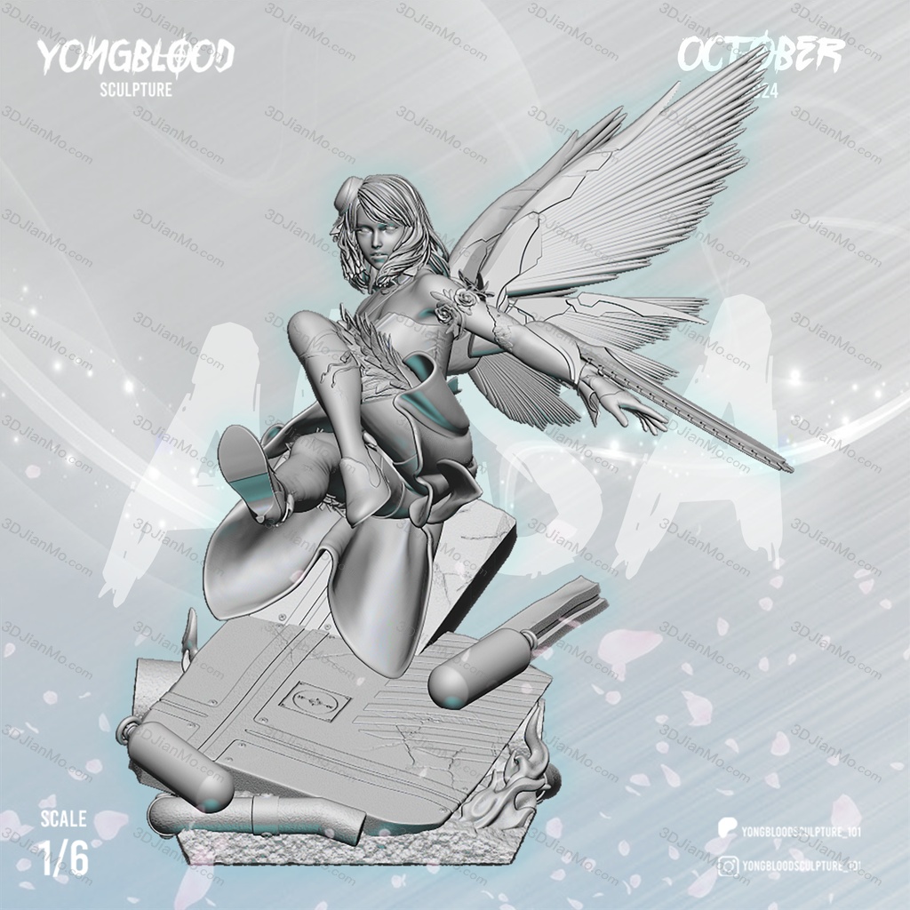 Yongblood Sculpture 铁拳 阿丽莎·波斯克诺维奇