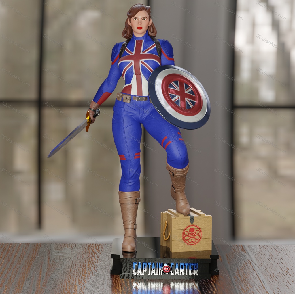 BrunoArt3D 漫威 卡特队长