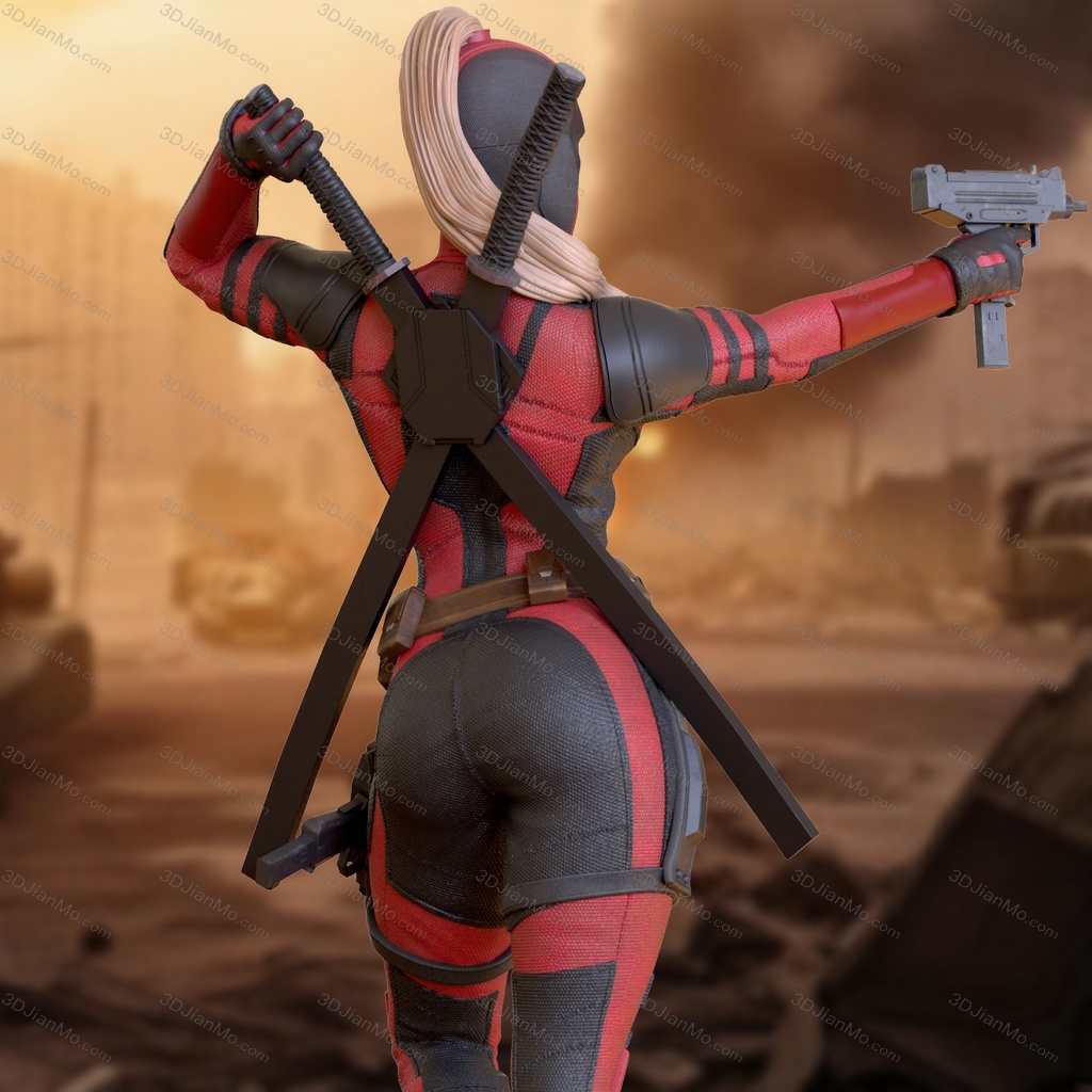 OXO3D 漫威 死侍女士