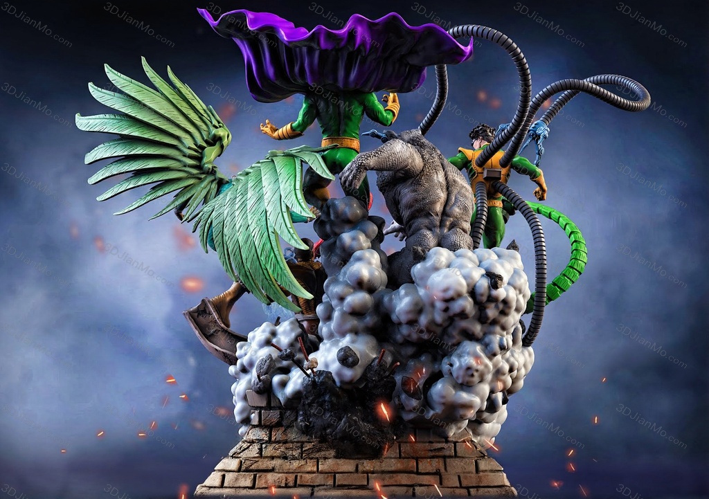 Sanix3d 漫威 蜘蛛侠全家福