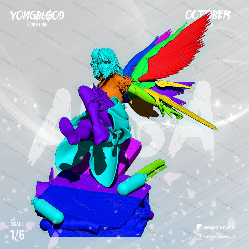 Yongblood Sculpture 铁拳 阿丽莎·波斯克诺维奇