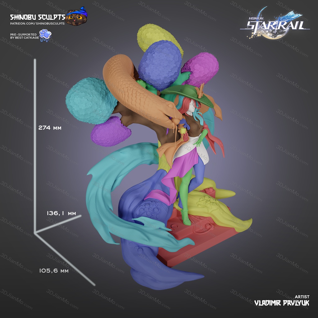 Shinobu Sculpts 崩坏：星穹铁道 翡翠