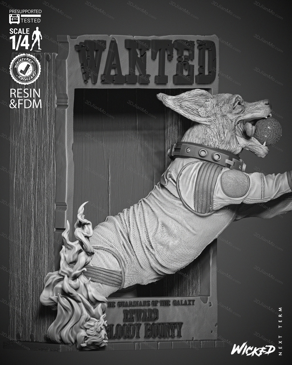 3DWicked 漫威 俄国太空狗科斯莫