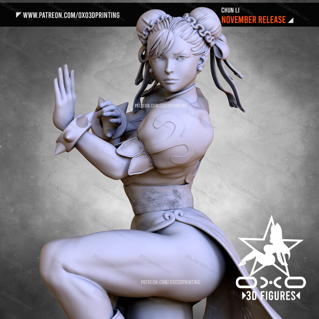 OXO3D 街头霸王 春丽