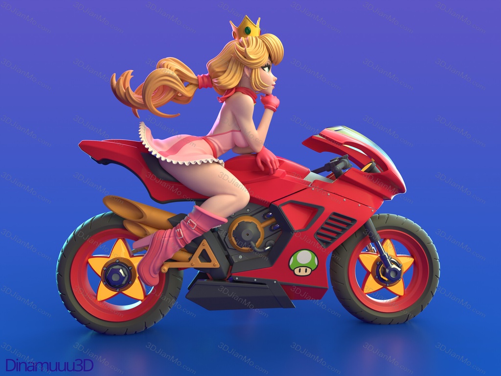 Dinamuuu 3D 超级马里奥 桃子公主