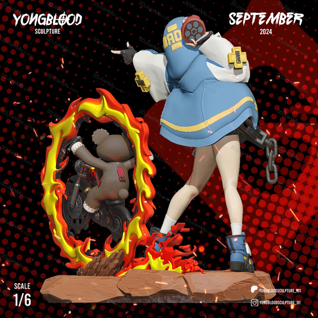 Yongblood Sculpture 罪恶装备 布里吉特