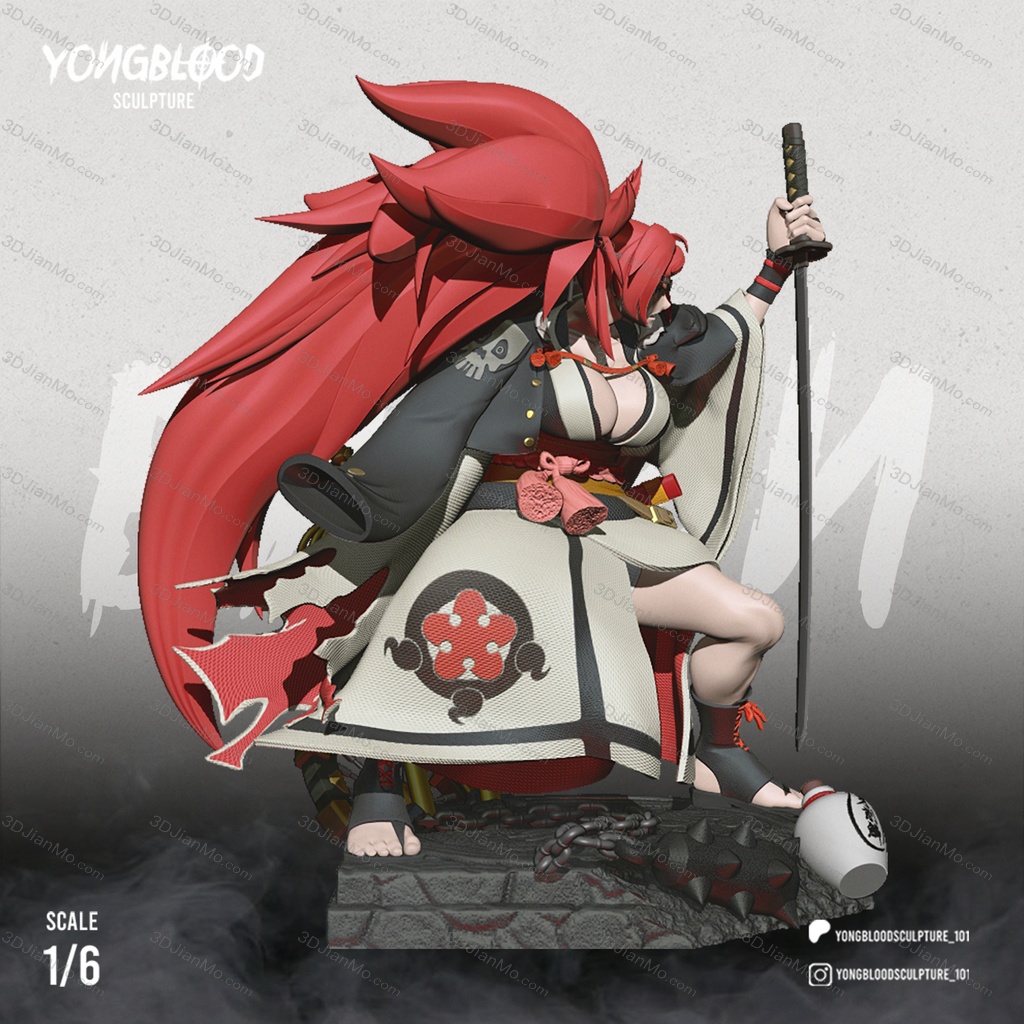 Yongblood Sculpture 罪恶装备 梅喧