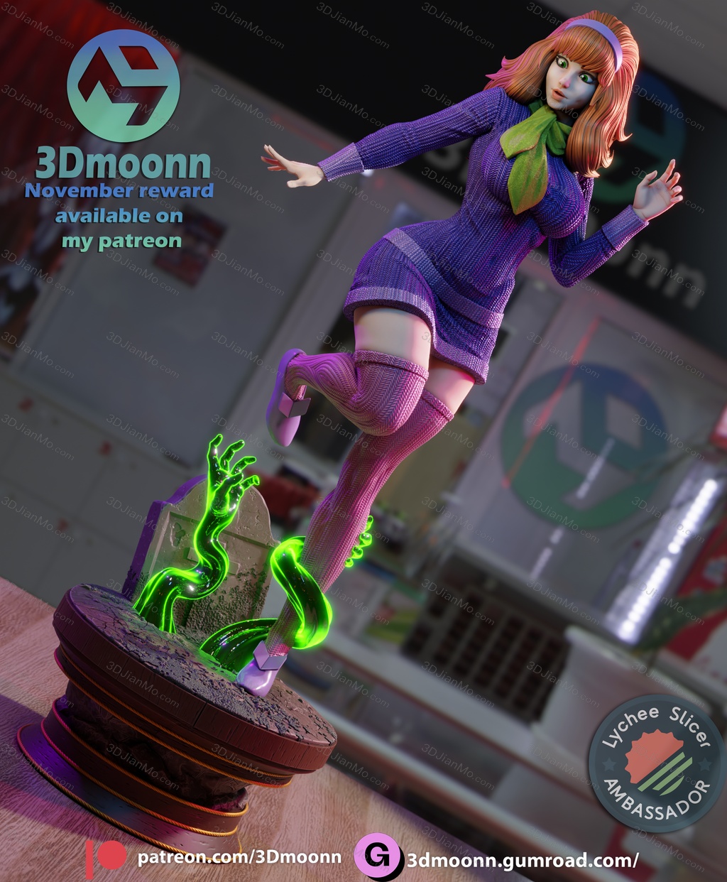 3Dmoonn 史酷比狗 达芙妮