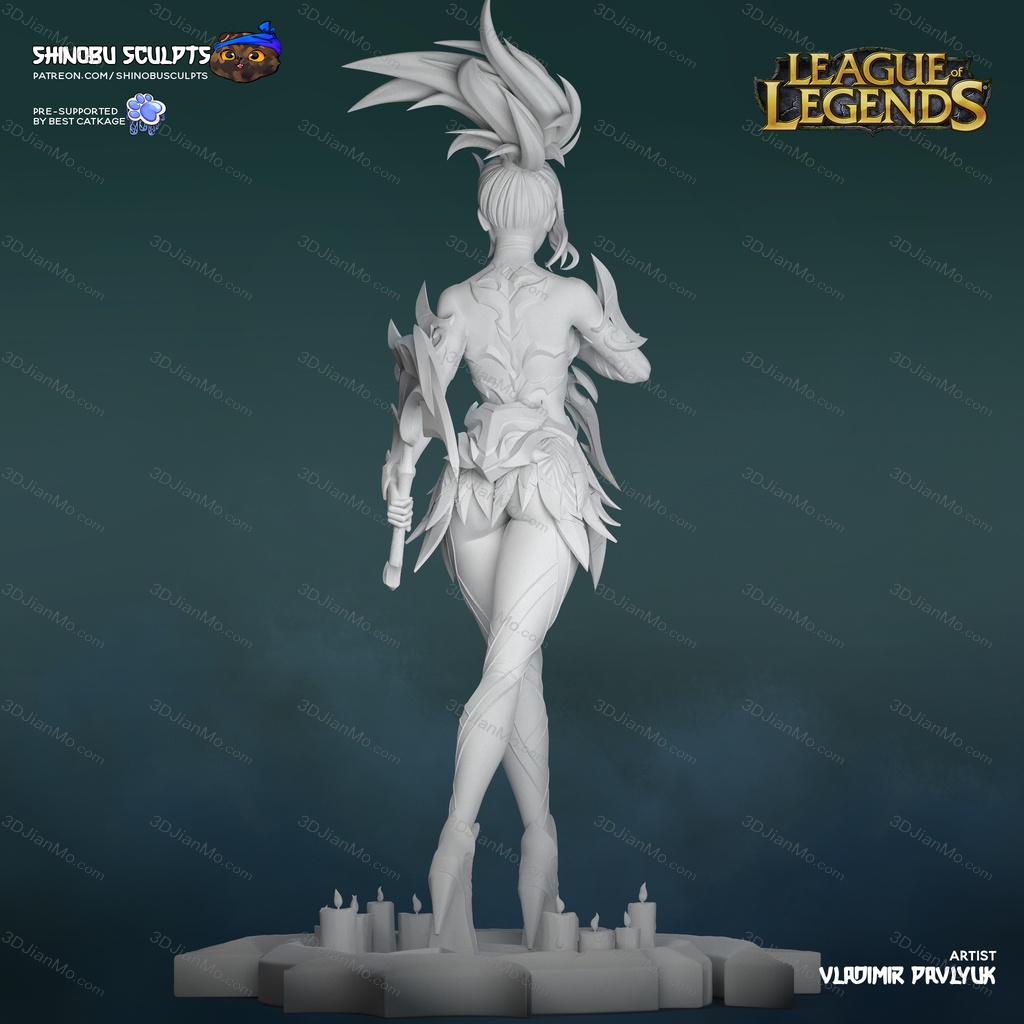 Shinobu Sculpts 英雄联盟 离群之刺·阿卡丽