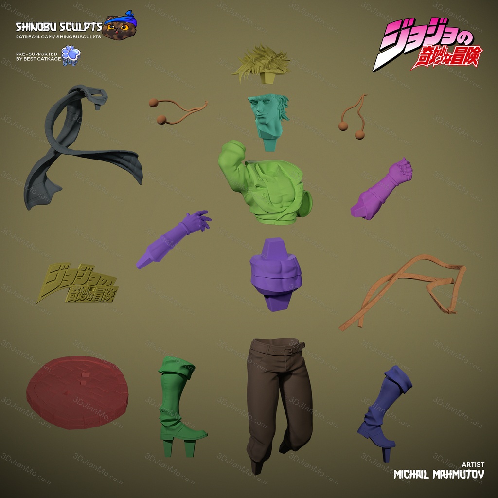 Shinobu Sculpts JOJO的奇妙冒险 乔瑟夫·乔斯达