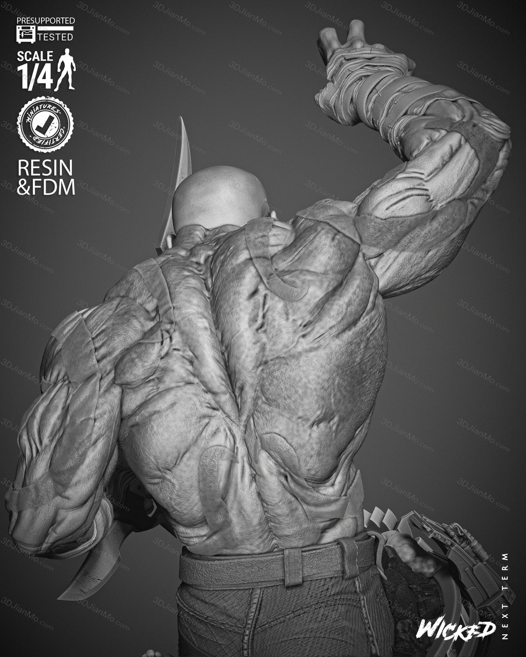 3DWicked 漫威 毁灭者德拉克斯