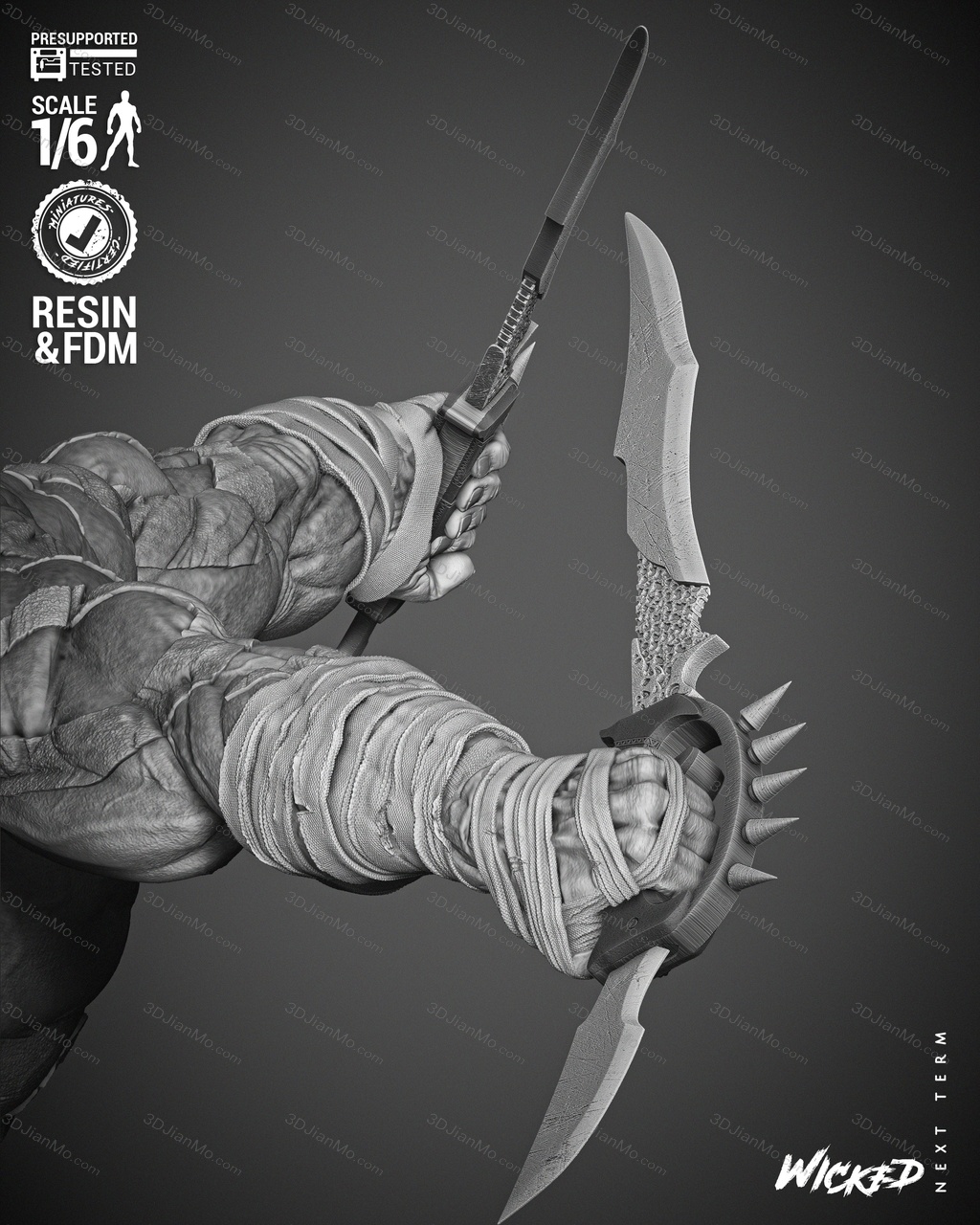 3DWicked 漫威 毁灭者德拉克斯